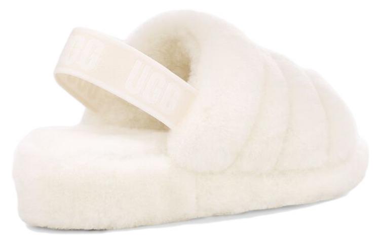 Purchase (W) UGG Fluff Yeah 白色拖鞋 1095119-White