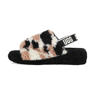 (W) UGG Fluff Yeah 'White Black Brown'