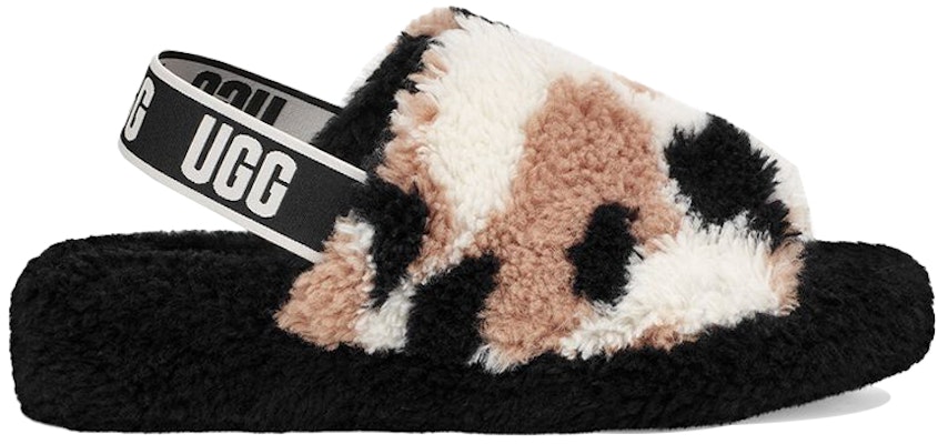 (W) UGG Fluff Yeah 'Putih Hitam Coklat' 1125231-BLK Order (W) UGG Fluff Yeah 'Putih Hitam Coklat' 1125231-BLK