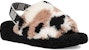 (W) UGG Fluff Yeah 'Putih Hitam Coklat' 1125231-BLK