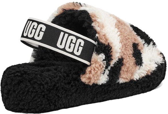 (W) UGG Fluff Yeah 'Putih Hitam Coklat' 1125231-BLK Shop (W) UGG Fluff Yeah 'Putih Hitam Coklat' 1125231-BLK