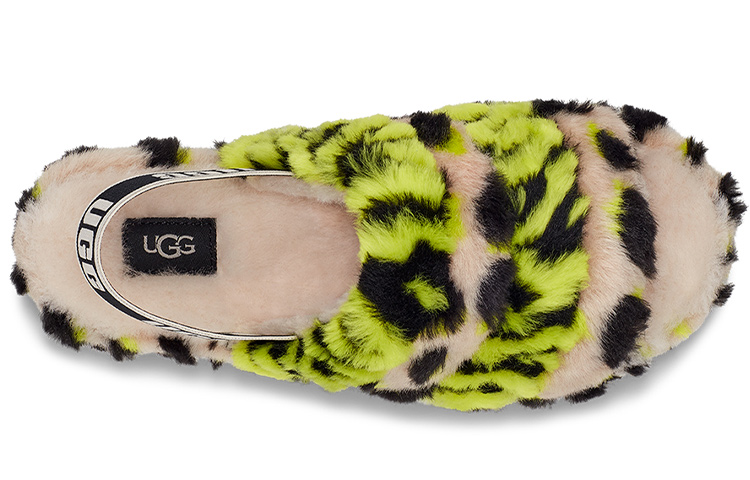 (W) UGG Fluff Yeah Animalia Black 'Yellow' 圖 3