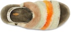 Shop (W) UGG Fluff Yeah Cali Collage Slide Olive - Selipar Bulu Lembut Hijau Zaitun 1118164-OLV