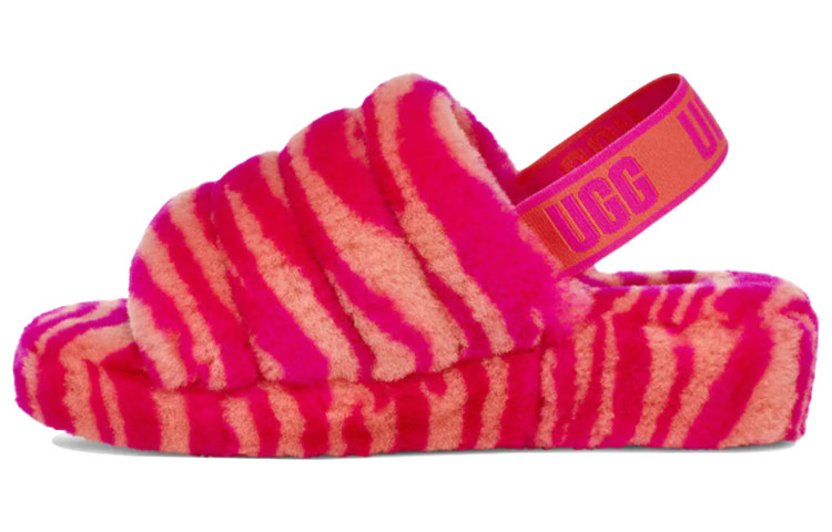Buy (W) UGG Fluff Yeah Selipar Bulu Merah Jambu 1112248-RCR