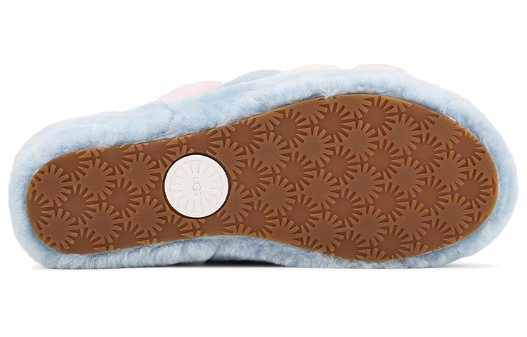 Details for (W) UGG Fluff Yeah Sandalen Roze Blauw 1114751-PSTR