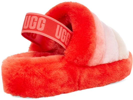 (W) UGG Fluff Yeah Sandalias Rojo Blanco 1097169-LFMLT Shop (W) UGG Fluff Yeah Sandalias Rojo Blanco 1097169-LFMLT