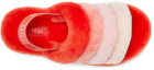 Purchase (W) UGG Fluff Yeah Sandalias Rojo Blanco 1097169-LFMLT