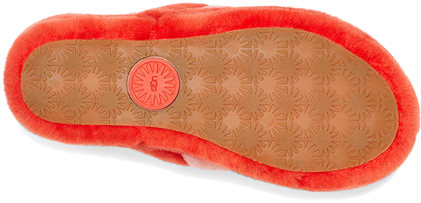 (W) UGG Fluff Yeah Sandalias Rojo Blanco 1097169-LFMLT Details for (W) UGG Fluff Yeah Sandalias Rojo Blanco 1097169-LFMLT