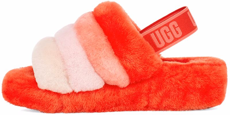 (Women) UGG Fluff Yeah Sandals Red White 1097169-LFMLT Buy (Women) UGG Fluff Yeah Sandals Red White 1097169-LFMLT