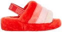 Order (W) UGG Fluff Yeah Sandal Merah Putih 1097169-LFMLT