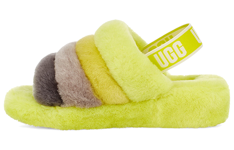 (Women) UGG Fluff Yeah Sandals Yellow 1097169-SLML