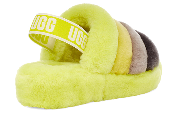 Shop (W) UGG Fluff Yeah Sandal Kuning 1097169-SLML
