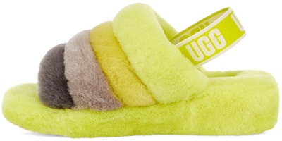 (Women) UGG Fluff Yeah Sandals Yellow 1097169-SLML (Women) UGG Fluff Yeah Sandals Yellow 1097169-SLML