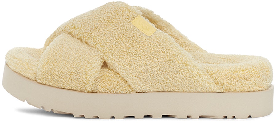 UGG 絨面休閒交叉 時尚涼拖 女式 香蕉布丁色 Buy UGG 絨面休閒交叉 時尚涼拖 女式 香蕉布丁色