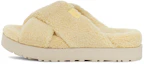 Buy UGG 絨面休閒交叉 時尚涼拖 女式 香蕉布丁色