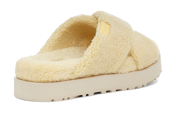 (W) UGG Fluff Sugar Terry Cross Slide 'Yellow' 圖 4