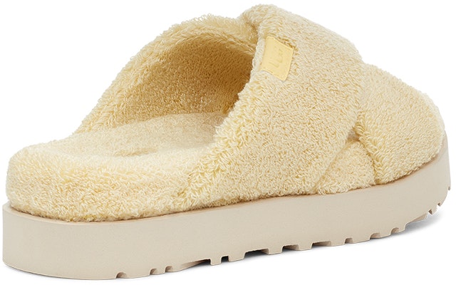 UGG 絨面休閒交叉 時尚涼拖 女式 香蕉布丁色 Shop UGG 絨面休閒交叉 時尚涼拖 女式 香蕉布丁色