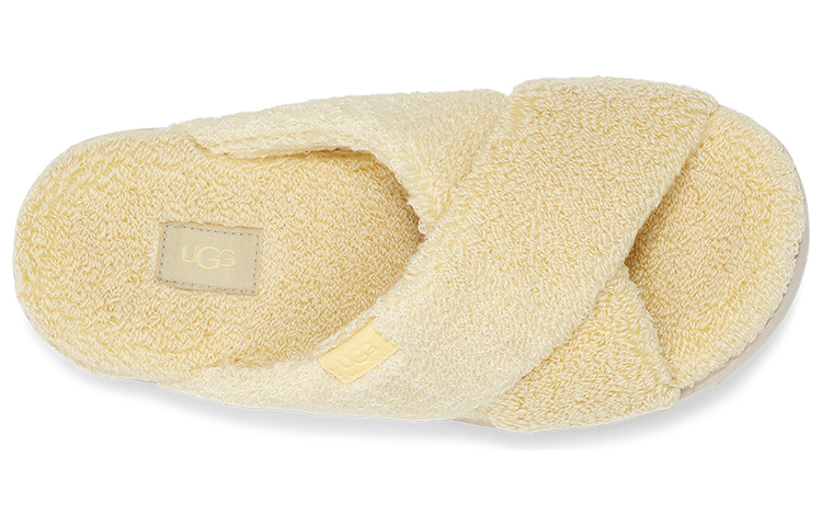 (W) UGG Fluff Sugar Terry Cross Slide 'Yellow' 圖 5