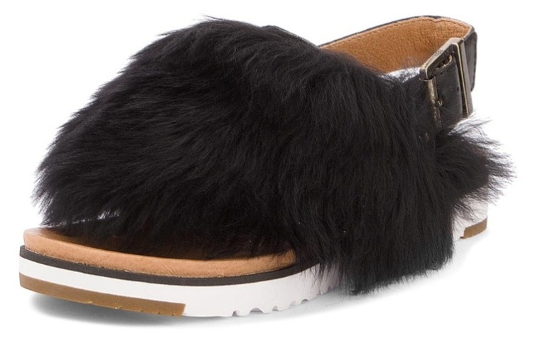 (Women) UGG Fluff Yeah Slide 'Black' 1019870-BLK