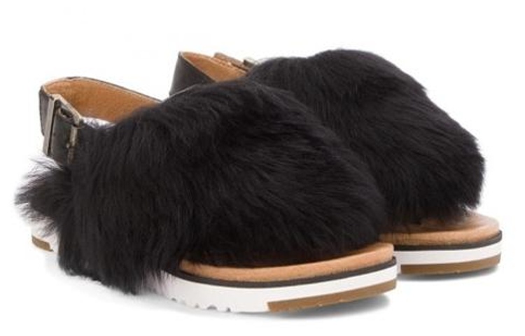 Order (Women) UGG Fluff Yeah Slide 'Black' 1019870-BLK
