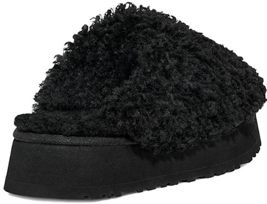 (W) UGG マキシカールプラットフォームスリッパ (黒) 1133171-BLK Shop (W) UGG マキシカールプラットフォームスリッパ (黒) 1133171-BLK