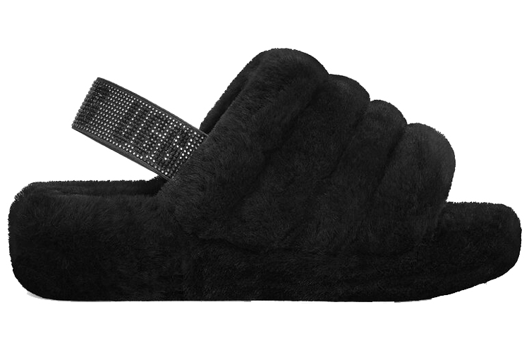 (W) UGG Fluff Yeah Bling Slipper 'Black' 圖 2