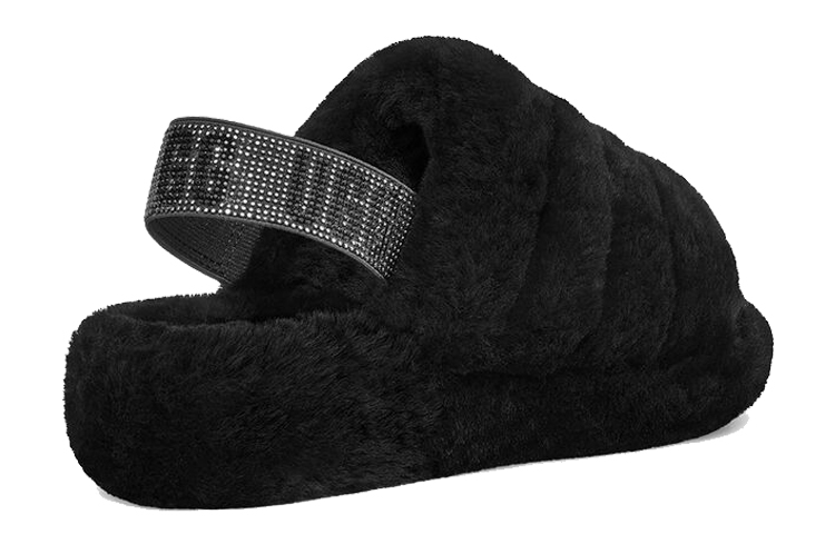 (W) UGG Fluff Yeah Bling Slipper 'Black' 圖 3