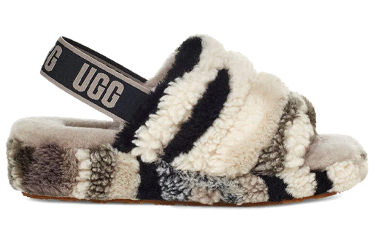 (W) UGG Fluff Yeah Slide 'Black Grey' 圖 2