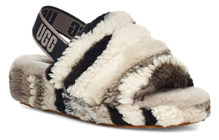 (W) UGG Fluff Yeah Slide 'Black Grey' 圖 3