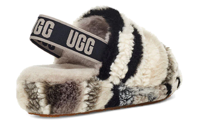 (W) UGG Fluff Yeah Slide 'Black Grey' 圖 5