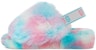 (W) UGG Fluff Yeah Slide 'Biru Merah Jambu' 1131770-PID