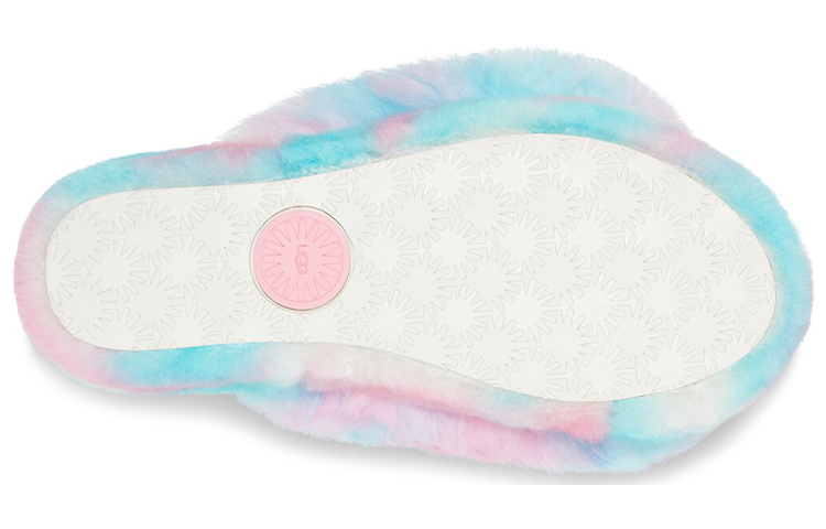 Details for (W) UGG フラッフ イヤー スライド (青ピンク) 1131770-PID
