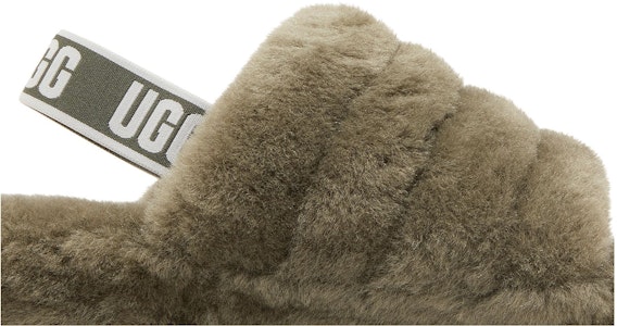 (W) UGG Fluff Yeah 凉拖鞋 '焦橄榄色' 1095119-BTOL Order (W) UGG Fluff Yeah 凉拖鞋 '焦橄榄色' 1095119-BTOL