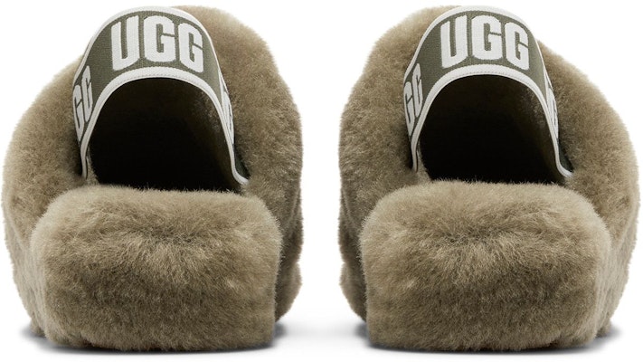 (W) UGG Fluff Yeah Slide 'Burnt Olive' Sandal - Hijau Zaitun 1095119-BTOL Details for (W) UGG Fluff Yeah Slide 'Burnt Olive' Sandal - Hijau Zaitun 1095119-BTOL