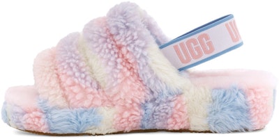 (Women) UGG Fluff Yeah Slide Cali Collage 1120070-PSTR (Women) UGG Fluff Yeah Slide Cali Collage 1120070-PSTR