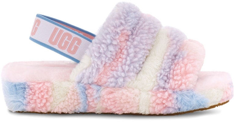 (W) UGG Fluff Yeah Slide Cali Collage Sandal 1120070-PSTR Order (W) UGG Fluff Yeah Slide Cali Collage Sandal 1120070-PSTR