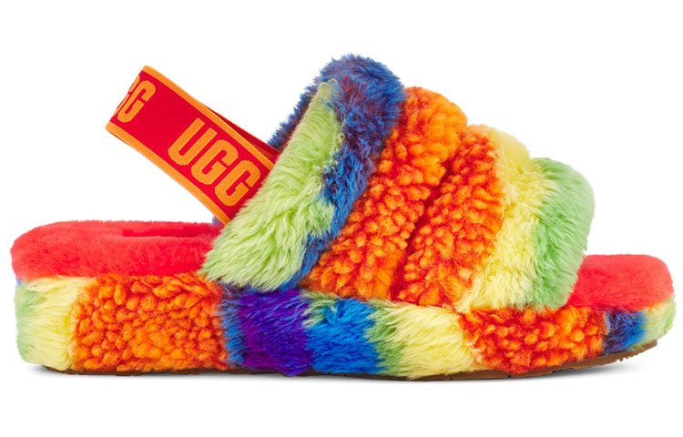 (W) UGG Fluff Yeah Slide 'Cali Collage Rainbow' 圖 2