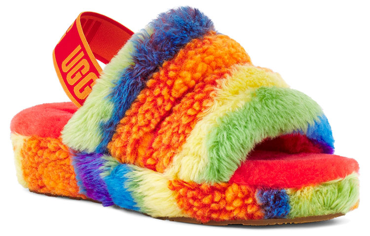 (W) UGG Fluff Yeah Slide 'Cali Collage Rainbow' 圖 3