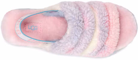 Shop UGG Fluff Yeah Slide Cali Collage 涼鞋 女款 彩虹