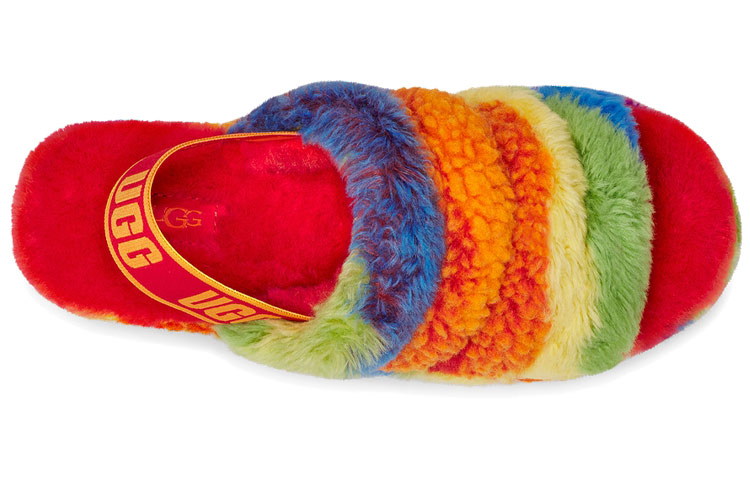 (W) UGG Fluff Yeah Slide 'Cali Collage Rainbow' 圖 4