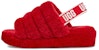 (W) UGG Fluff Yeah Slide 'Merah Ribbon' 1095119-RBRD