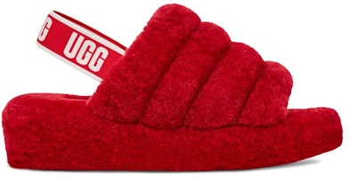 (W) UGG Fluff Yeah 凉拖鞋 '丝带红' 1095119-RBRD Order (W) UGG Fluff Yeah 凉拖鞋 '丝带红' 1095119-RBRD