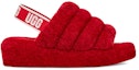 Order (W) UGG Fluff Yeah Slide 'Merah Ribbon' 1095119-RBRD