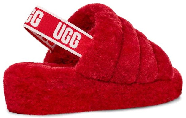(W) UGG Fluff Yeah Slide 'Ribbon Merah' 1095119-RBRD Purchase (W) UGG Fluff Yeah Slide 'Ribbon Merah' 1095119-RBRD