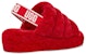 (W) UGG Fluff Yeah Slide 'Merah Ribbon' 1095119-RBRD