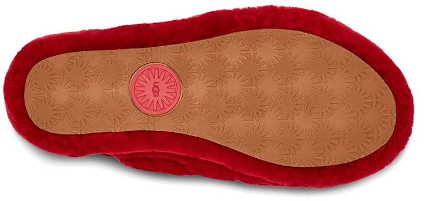 (W) UGG Fluff Yeah Slide 'Ribbon Merah' 1095119-RBRD Details for (W) UGG Fluff Yeah Slide 'Ribbon Merah' 1095119-RBRD