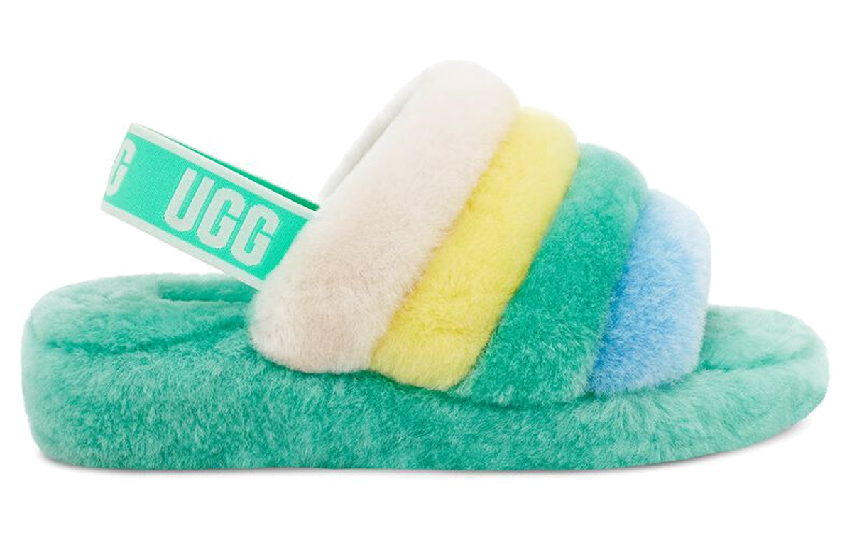 (W) UGG Fluff Yeah Slide 'Green Casual Versatile' 圖 2