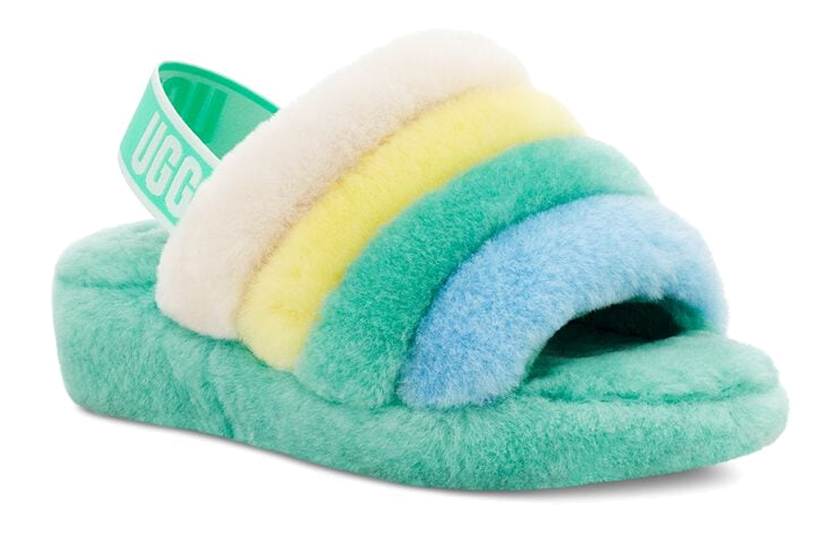 (W) UGG Fluff Yeah Slide 'Green Casual Versatile' 圖 3