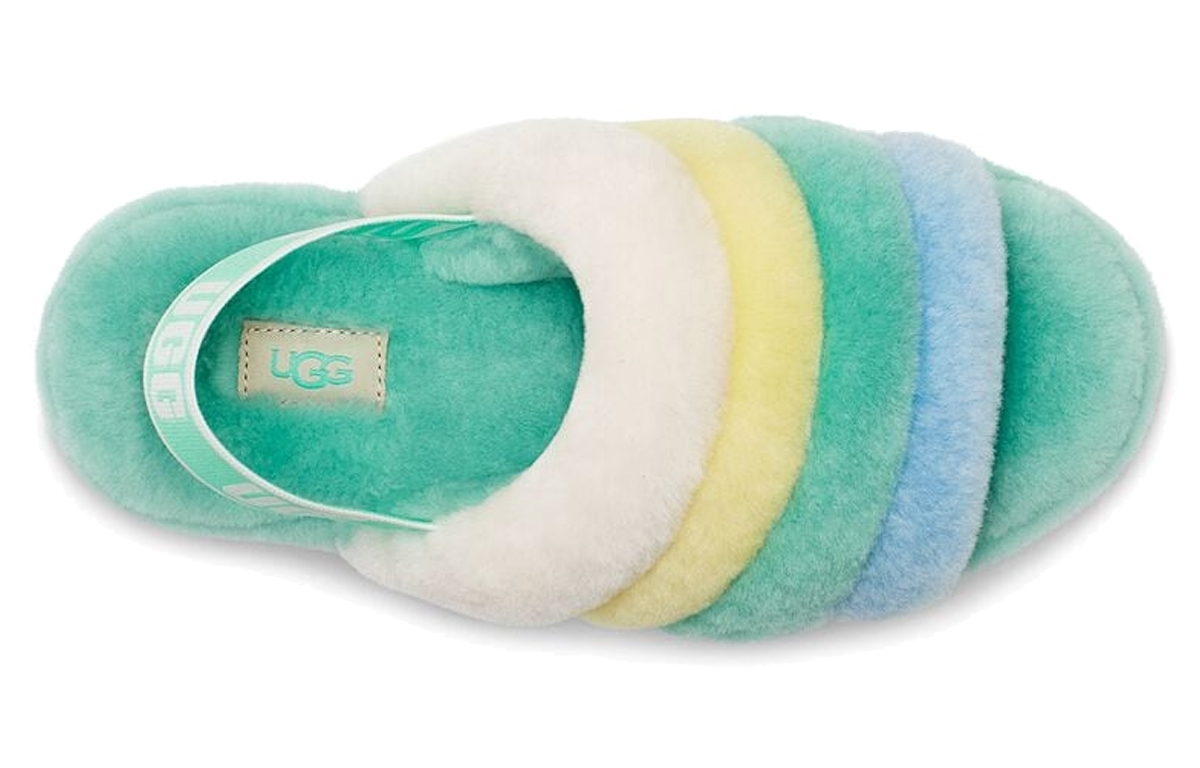 (W) UGG Fluff Yeah Slide 'Green Casual Versatile' 圖 4