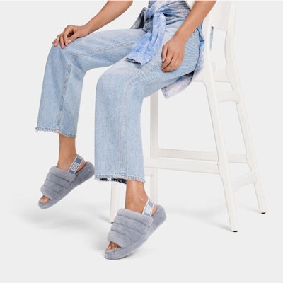 (W) UGG Fluff Yeah 'Ash Fog' Kelabu Kabus 1095119-AFG Sizing (W) UGG Fluff Yeah 'Ash Fog' Kelabu Kabus 1095119-AFG